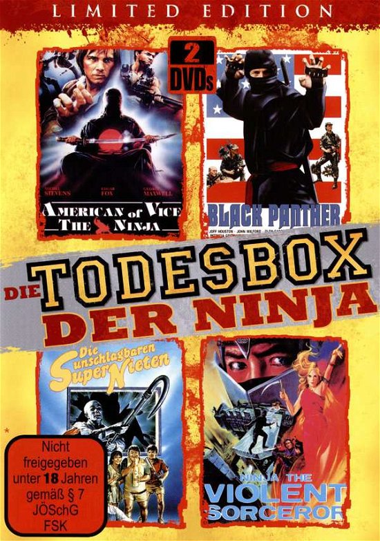 Cover for Ninja Doppel DVD Box (4 Filme Auf 2 Dvds) · Die Todesbox Der Ninja - Limited Edition (DVD)