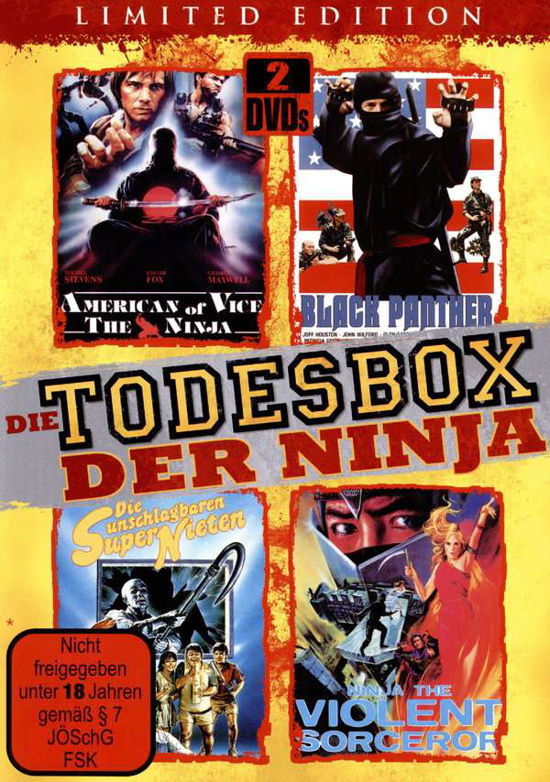 Cover for Ninja Doppel Dvd Box (4 Filme Auf 2 Dvds) · Die Todesbox Der Ninja - Limited Edition (DVD)