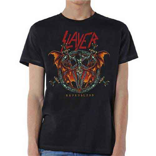 Slayer Unisex T-Shirt: Demon Christ Repentless - Slayer - Produtos - Global - Apparel - 5055979996668 - 