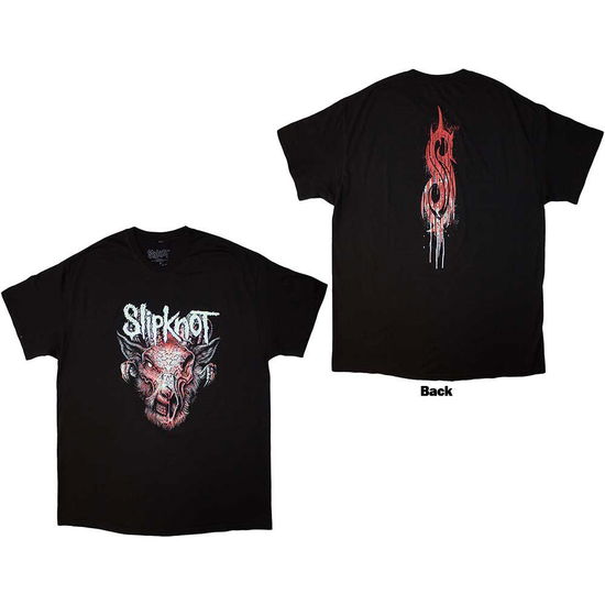 Slipknot Unisex T-Shirt: Infected Goat (Black) (Back Print) - Slipknot - Fanituote -  - 5056737281668 - keskiviikko 18. syyskuuta 2024