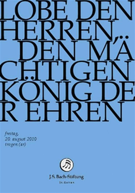Cover for J.S. Bach-Stiftung / Lutz,Rudolf · Lobe den Herren, den Maechtigen (DVD) (2014)