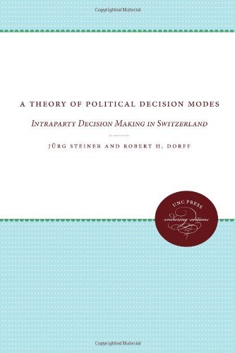 A Theory of Political Decision Modes: Intraparty Decision Making in Switzerland (Enduring Editions) - Robert H. Dorff - Livros - The University of North Carolina Press - 9780807836668 - 1 de setembro de 2012