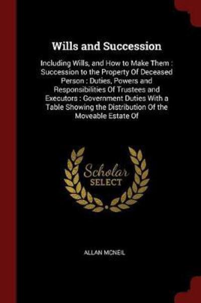 Cover for Allan McNeil · Wills and Succession (Paperback Book) (2017)