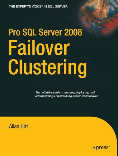 Cover for Allan Hirt · Pro SQL Server 2008 Failover Clustering (Paperback Book) [1st edition] (2009)