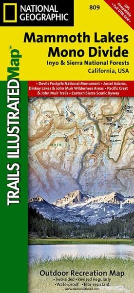 Cover for National Geographic Maps · Mammoth Lakes Mono Divide Inyo &amp; Sierra National Forests: California, USA (Landkarten) (2023)