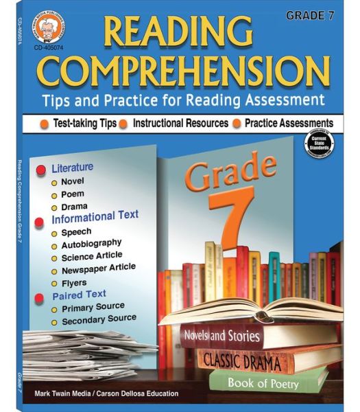 Cover for Schyrlet Cameron · Reading Comprehension, Grade 7 (Pocketbok) (2022)