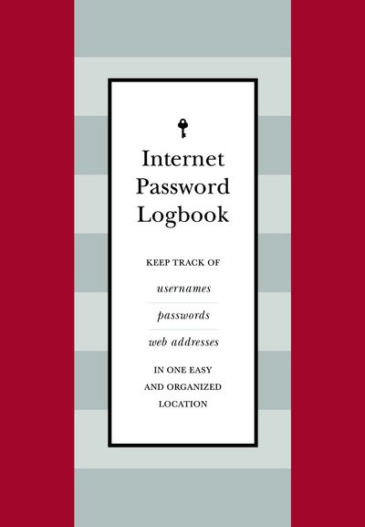 Cover for Editors of Rock Point · Internet Password Logbook (Red Leatherette): Keep track of usernames, passwords, web addresses in one easy and organized location (Gebundenes Buch) (2018)