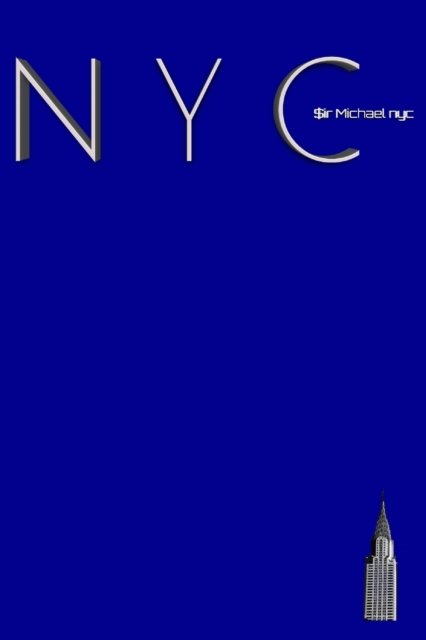 Cover for Sir Michael Huhn · NYC Chrysler building bright blue classic grid page notepad $ir Michael Limited edition (Paperback Bog) (2020)