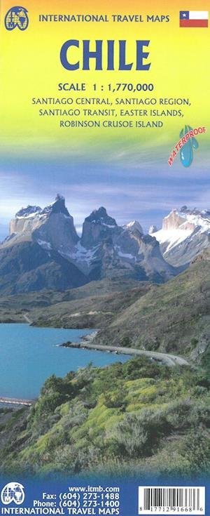 Cover for ITM Publications · Chile, International Travel Maps (Tryksag) (2019)