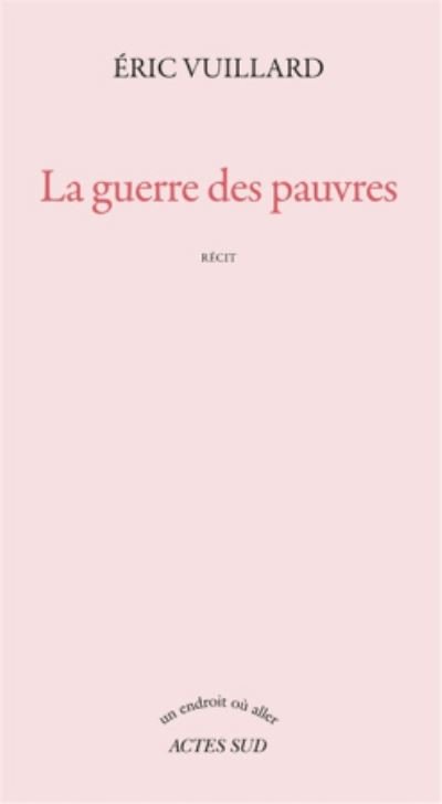 Cover for Eric Vuillard · La guerre des pauvres (MERCH) (2019)
