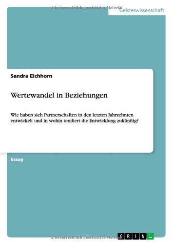 Cover for Eichhorn · Wertewandel in Beziehungen (Book) [German edition] (2011)