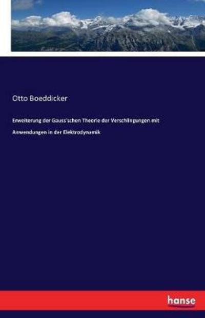 Cover for Boeddicker · Erweiterung der Gauss'schen (Book) (2017)