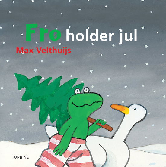 Cover for Max Velthuijs · Frø holder jul (Cardboard Book) [1. Painos] (2021)