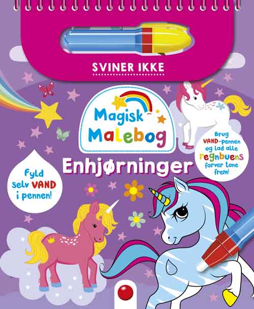 Cover for Magisk malebog: Magisk malebog: Enhjørninger (Spiralbuch) [1. Ausgabe] (2025)