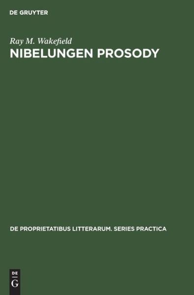Cover for Wakefield · Nibelungen Prosody Plpr 112 (Bog) (1976)