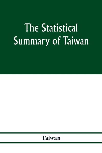 Cover for Taiwan · The statistical summary of Taiwan (Paperback Book) (2020)