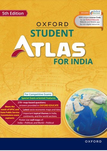 Cover for Oxford University Press India · Oxford Student Atlas for India: For UPSC and Competitive Exams (Taschenbuch) [5 Revised edition] (2024)