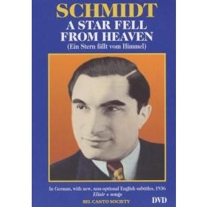 Cover for Joseph Schmidt · A Star Fell From Heaven (DVD)