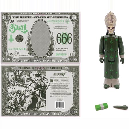 Ghost ReAction Actionfigur Papa Emeritus III (Mumm - Ghost - Merchandise - SUPER 7 - 0840049808669 - 24. oktober 2023