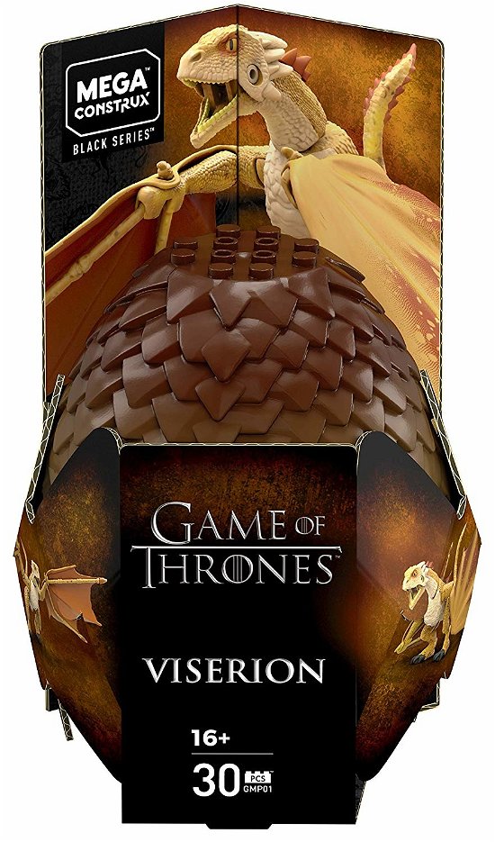 Game Of Thrones Mega Construx Dragon Egg - Viserion - Game of Thrones - Merchandise -  - 0887961859669 - 1. november 2019