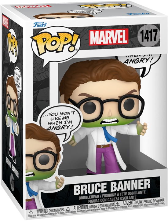 Cover for Pop Marvel · Funko Pop Marvel Bruce Banner Dont Make Me Angry (Funko POP!) (2025)