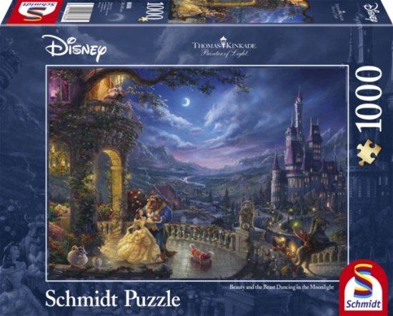 Disney Beauty And The Beast 1000Pc Jigsaw Puzzle (Thomas Kinkade) - Disney - Brettspill - SCHMIDT - 4001504883669 - 10. november 2021