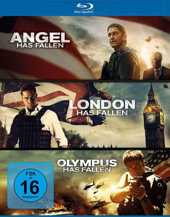 Cover for Olympus / London / Angel Has Fallen-triple Film Coll (Blu-Ray) (2020)