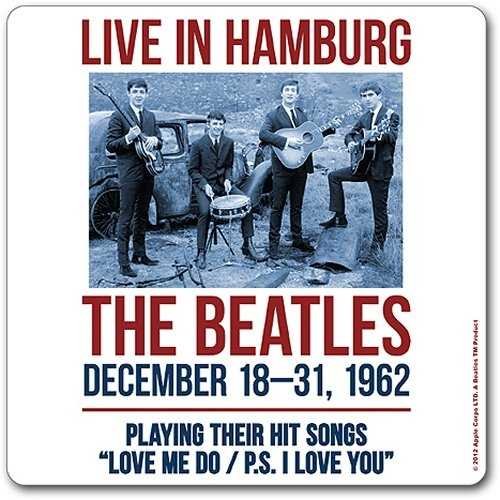 The Beatles Single Cork Coaster: 1962 Hamburg - The Beatles - Merchandise - Apple Corps - Accessories - 5055295332669 - 
