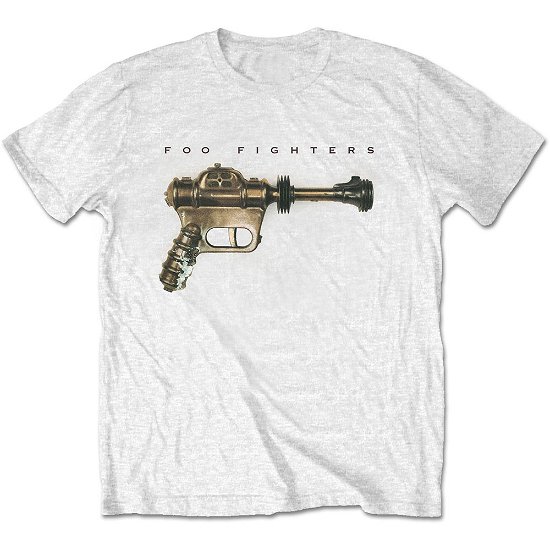 Cover for Foo Fighters · Foo Fighters Unisex T-Shirt: Ray Gun (T-shirt) [size S] [White - Unisex edition] (2020)