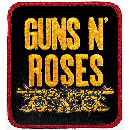 Cover for Guns N Roses · Guns N' Roses Standard Woven Patch: Stacked Black (Patch)