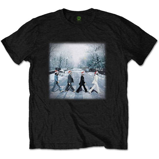The Beatles Unisex T-Shirt: Abbey Christmas - The Beatles - Koopwaar -  - 5056561005669 - 