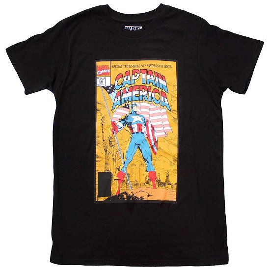 Cover for Marvel Comics · Marvel Comics Unisex T-Shirt: Captain America 50th Comic Cover (T-shirt) [size S]