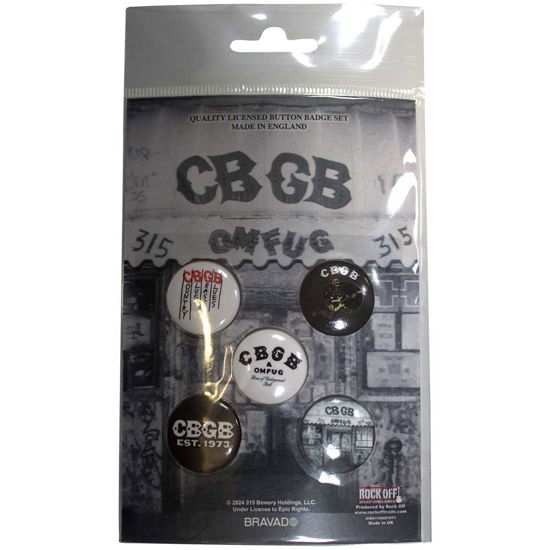 Cover for Cbgb · CBGB Button Badge Pack: Logos (MERCH) (2024)