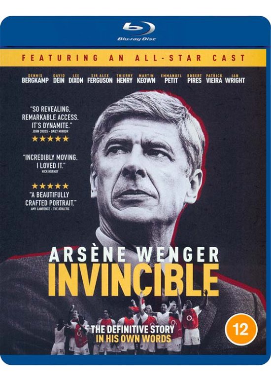 Cover for Arsene Wenger Invincible Bluray · Arsene Wenger: Invincible (Blu-ray) (2021)