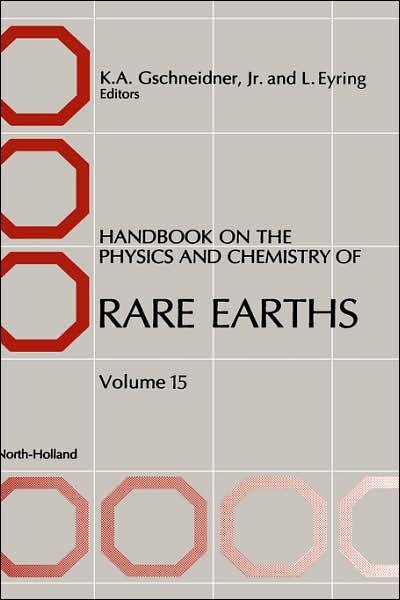 Cover for Gschneidner · Handbook on the Physics and Chemistry of Rare Earths - Handbook on the Physics &amp; Chemistry of Rare Earths (Hardcover bog) (1991)