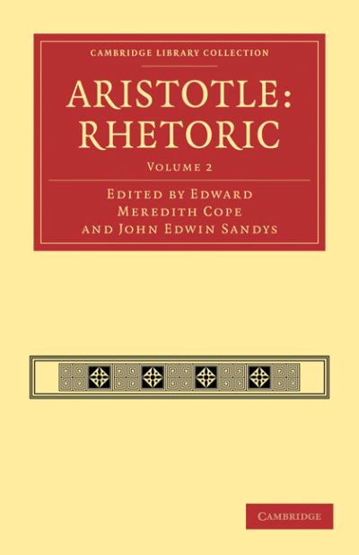 Cover for Edward Meredith Cope · Aristotle: Rhetoric - Aristotle: Rhetoric 3 Volume Paperback Set (Paperback Book) (2010)