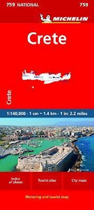 Crete - Michelin National Map 759 - Michelin - Books - Michelin Editions des Voyages - 9782067259669 - August 31, 2023