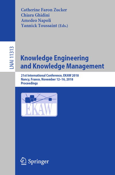 Cover for Knowledge Engineering and Knowledge Management (Book) [1st ed. 2018 edition] (2018)