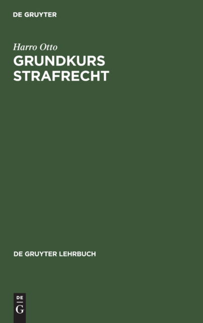 Otto - Harro Otto - Książki - De Gruyter, Inc. - 9783110127669 - 1 kwietnia 1991