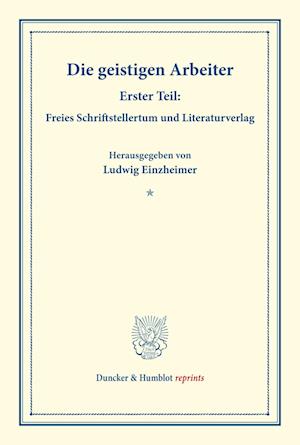 Cover for Ludwig Einzheimer · Die Geistigen Arbeiter : Erster Teil (Paperback Book) (2014)