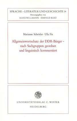 Cover for M. Schröder · Allgemeinwortschatz d.DDR (Bok)