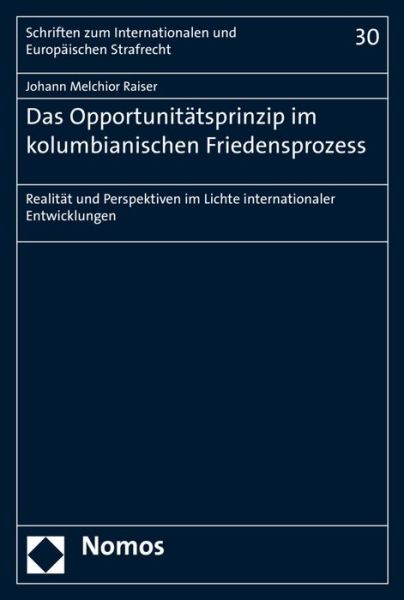 Cover for Raiser · Das Opportunitätsprinzip im kolu (Book) (2017)