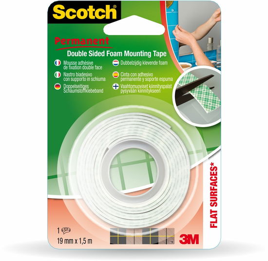 3m Aa331915 Scotch Nastro Biadesivo, Forte, 1.5m X 19 Mm - 3m Post - Mercancía - 3M - 0051141924670 - 