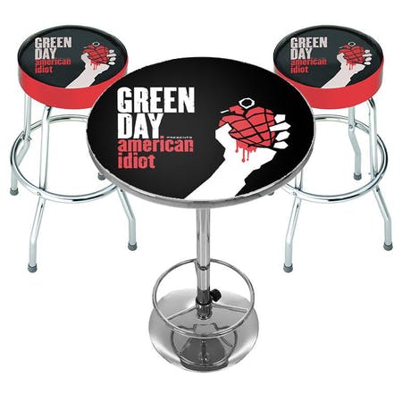 American Idiot Bar Set (Table & 2 X Bar Stools) - Green Day - Produtos - ROCK SAX - 0712198719670 - 1 de junho de 2021