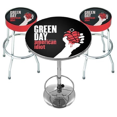 American Idiot Bar Set (Table & 2 X Bar Stools) - Green Day - Merchandise - ROCK SAX - 0712198719670 - 1. juni 2021