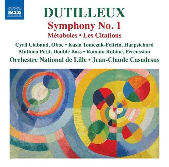 Dutilleux / Symphony No 1 - Lille Nat Or/casadesus - Musiikki - NAXOS - 0747313374670 - perjantai 14. syyskuuta 2018