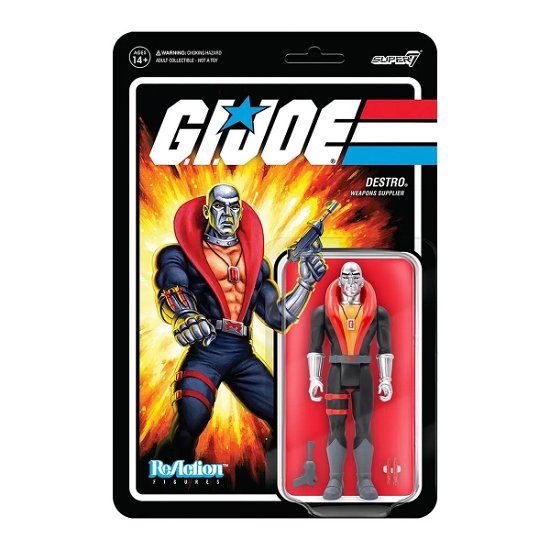 G.I. Joe ReAction Actionfigur Destro 10 cm - GI Joe - Merchandise -  - 0840049813670 - 25. desember 2021