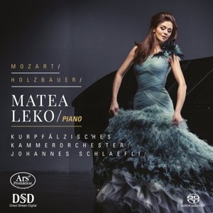 Cover for Leko, Matea / Kurpfälzisches Kammerorchester / Schlaefli, Johannes · Piano Concerts KV414 + KV488 / Symphony, Op. 4 ARS Production Klassisk (SACD) (2014)