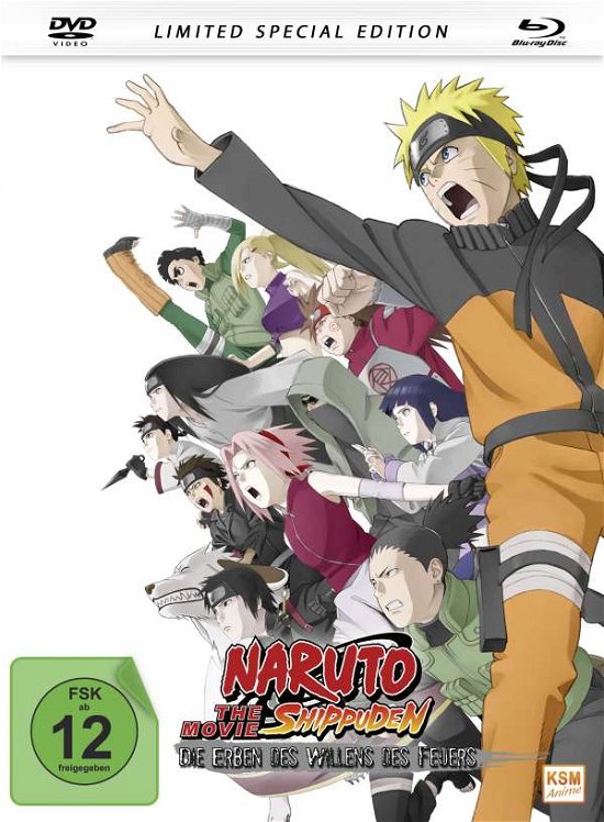 Cover for Naruto Shippuden - Die Erben Des Willens Des Feuers The Movie 3 - Limited Edition (mediabook) (blu-r (Blu-ray) (2016)