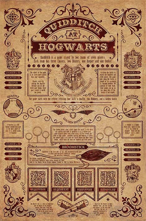 Harry Potter Quidditch At Hogwarts () - Harry Potter: Pyramid - Merchandise - Pyramid Posters - 5050574340670 - 17. oktober 2023